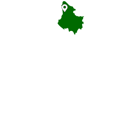 OÖ Karte mit Pin auf Gemeinde Nebelberg